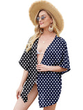 Polka Dot Black+polka Dot Dark Blue