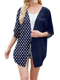 Navy Blue+polka Dot Dark Blue