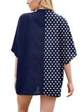 Navy Blue+polka Dot Dark Blue