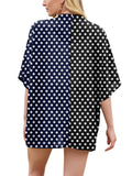 Polka Dot Black+polka Dot Dark Blue