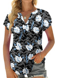 LadyCharm V Neck Ruffle Short Sleeve Tops